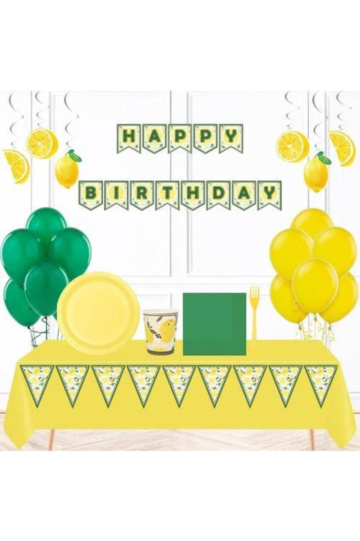 Limon Temalı 16 Kişilik Parti Seti