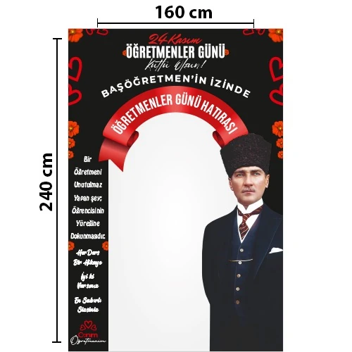 Öğretmenler Günü Hatıra Afişi 160*240 cm