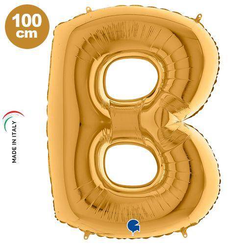 B - Harf Folyo Balon Gold (100 cm)