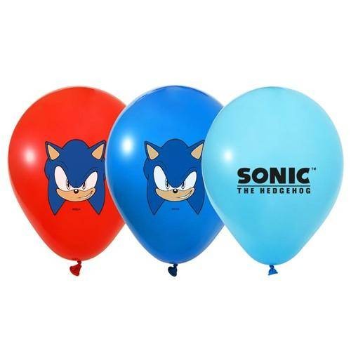 Sonic Boom Baskılı Balon 8 adet