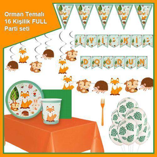 Orman Temalı 16 Kişilik Ekonomik Parti Seti