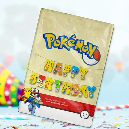 Pokemon Happy Birthday Banner