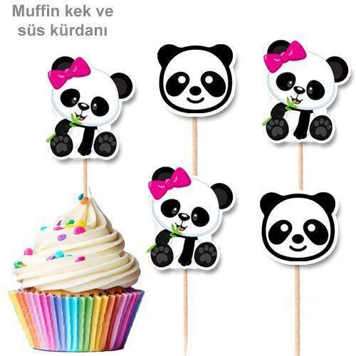 Panda Pembe Fiyonklu 10'lu Şekilli Kürdan