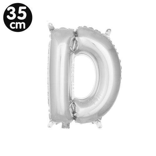D - Harf Folyo Balon Gümüş (35 cm)