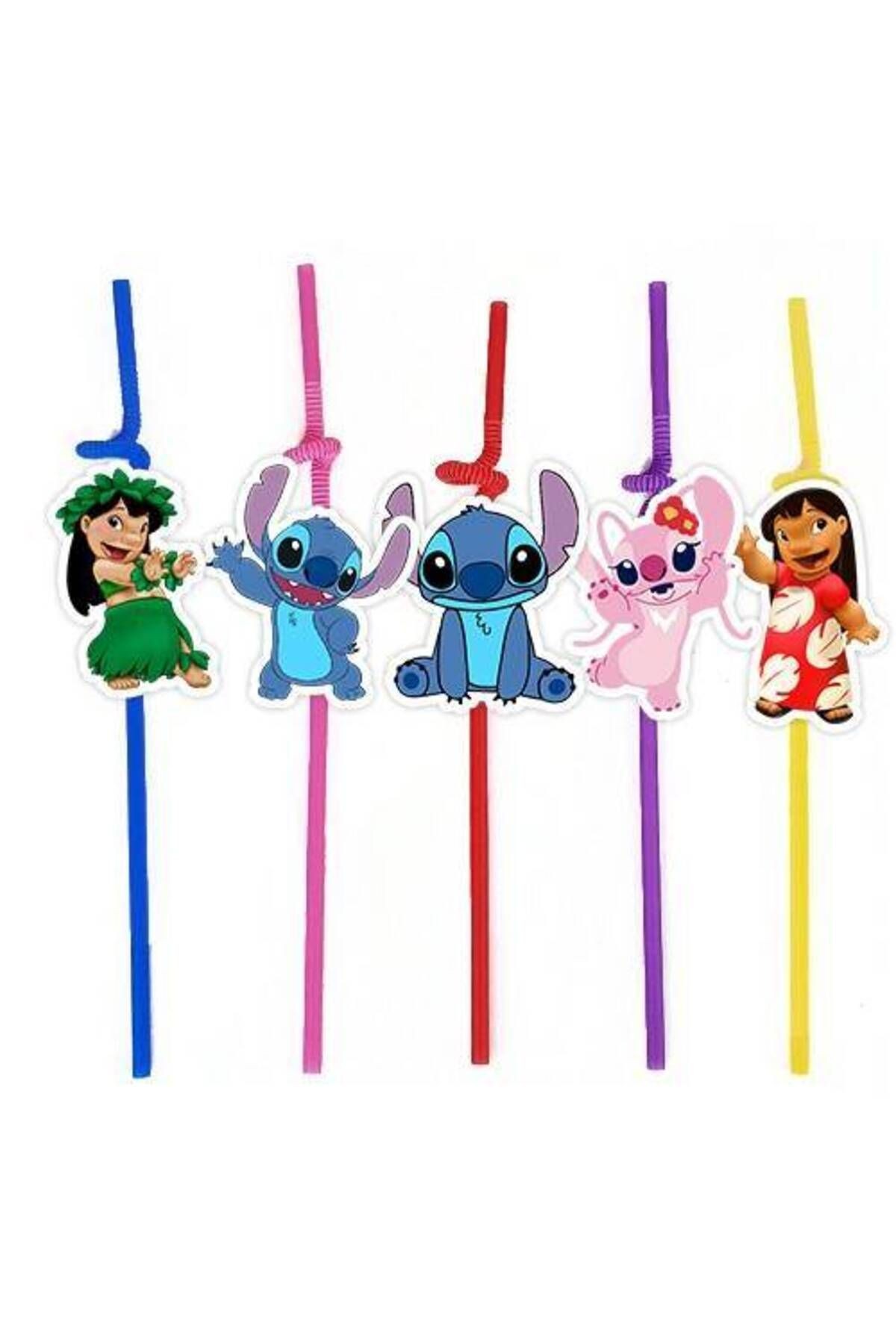 Lilo ve Stitch Artistik Pipet 10 Adet