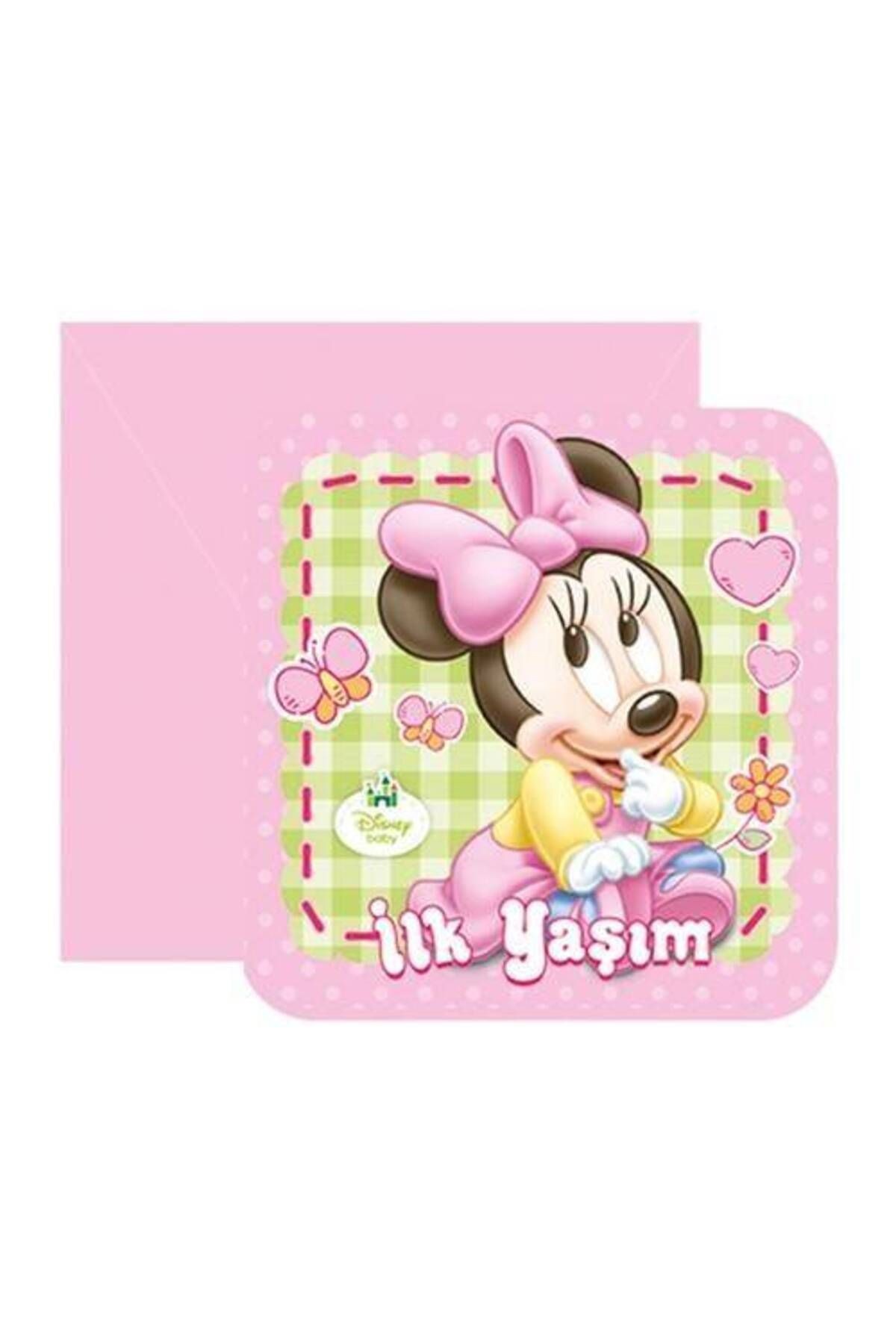 Baby Minnie Mouse Davetiye (6 adet)
