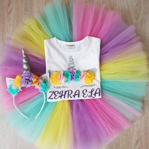 Unicorn Tütü Takımı Gümüş