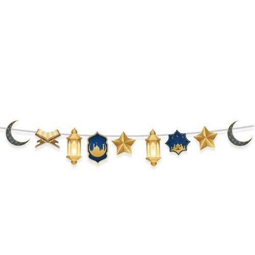 Ramazan Dekoratif Süs Mavi Gold 140 cm