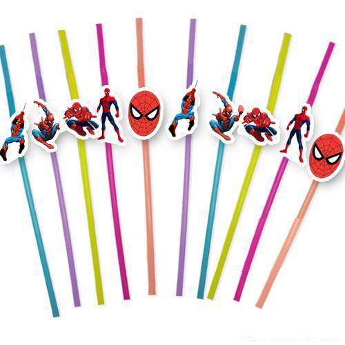 Spiderman 10'lu Artistik Pipet