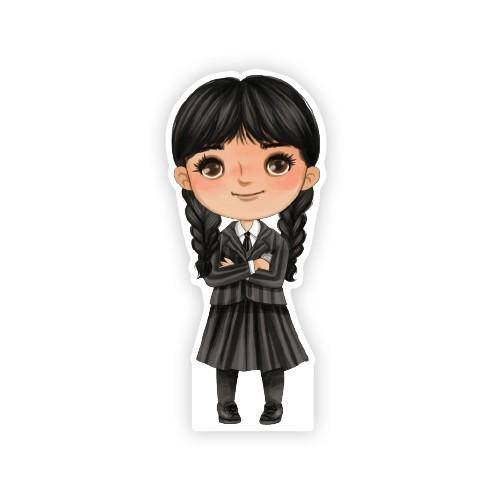 Wednesday Addams Ayaklı Pano Model 2 - 33x14 cm