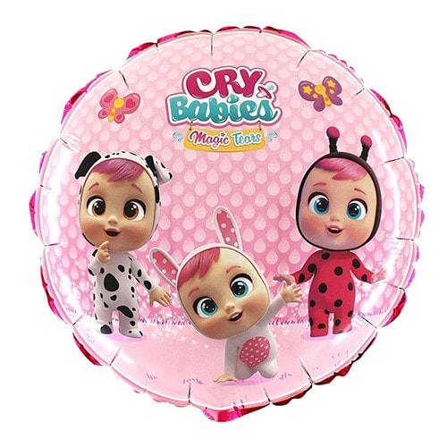 Cry Babies Temalı Yuvarlak Folyo Balon 