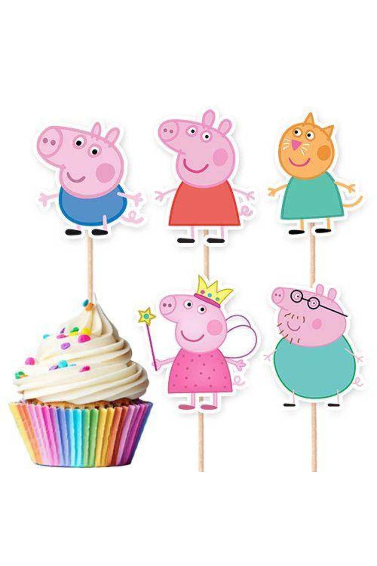 Peppa Pig Şekilli Kürdan 10 Adet
