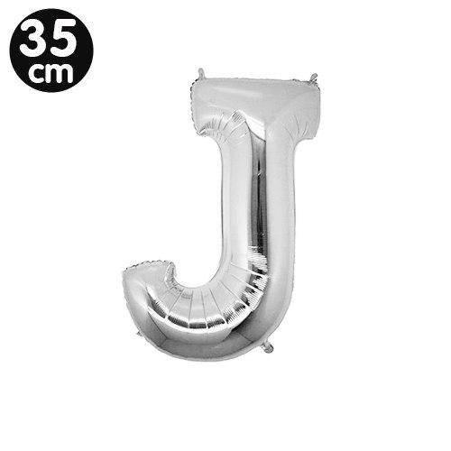 J - Harf Folyo Balon Gümüş (35 cm)