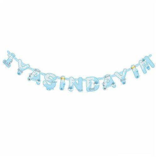 1 Yaşındayım Yazısı Mavi 200 cm
