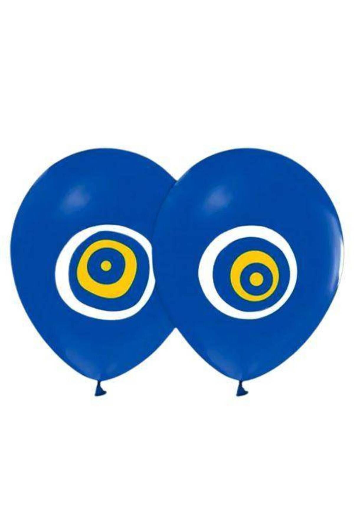 Mavi Nazar Boncuklu Balon (10 Adet)