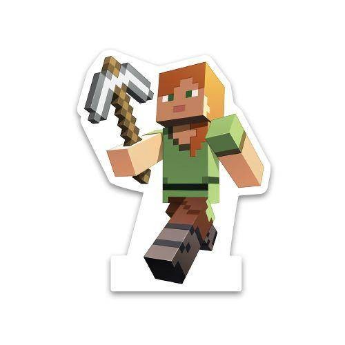 Minecraft Alex Ayaklı Pano 34x27 cm