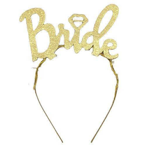 Bekarlığa Veda Bride Taç Gold - Model 1