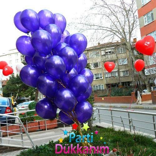 Uçan Balon Mor MAĞAZADAN 35 Adet