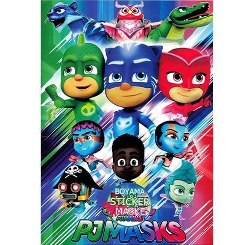 Pijamaskeliler Boyama Kitabı Stickerlı (16 Sayfa)