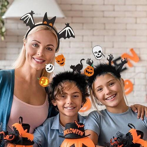 Halloween Simli Balkabağı Kedili Taç