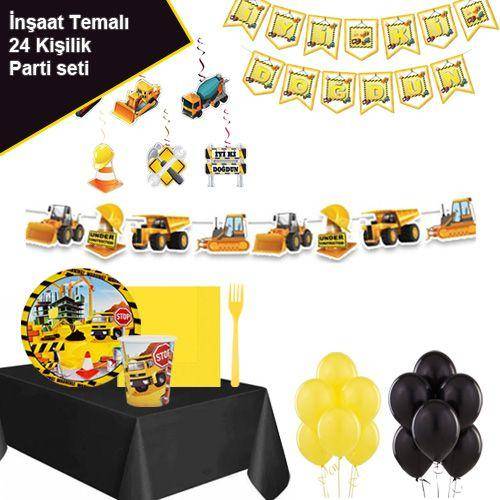 İş Makineleri Parti Seti 24 Kişilik