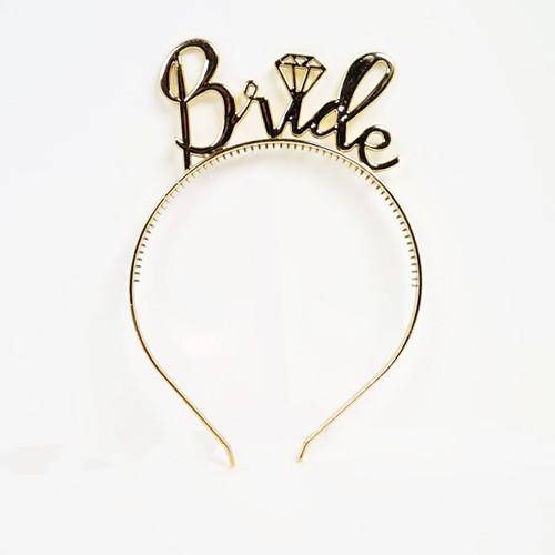 Bride To Be Plastik Gözlük Taç Set Gold 1 Adet
