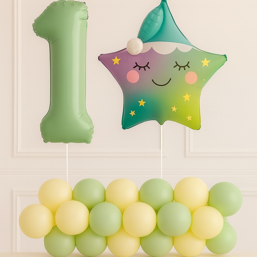 Uykucu 1 Yaş Folyo Balon Seti
