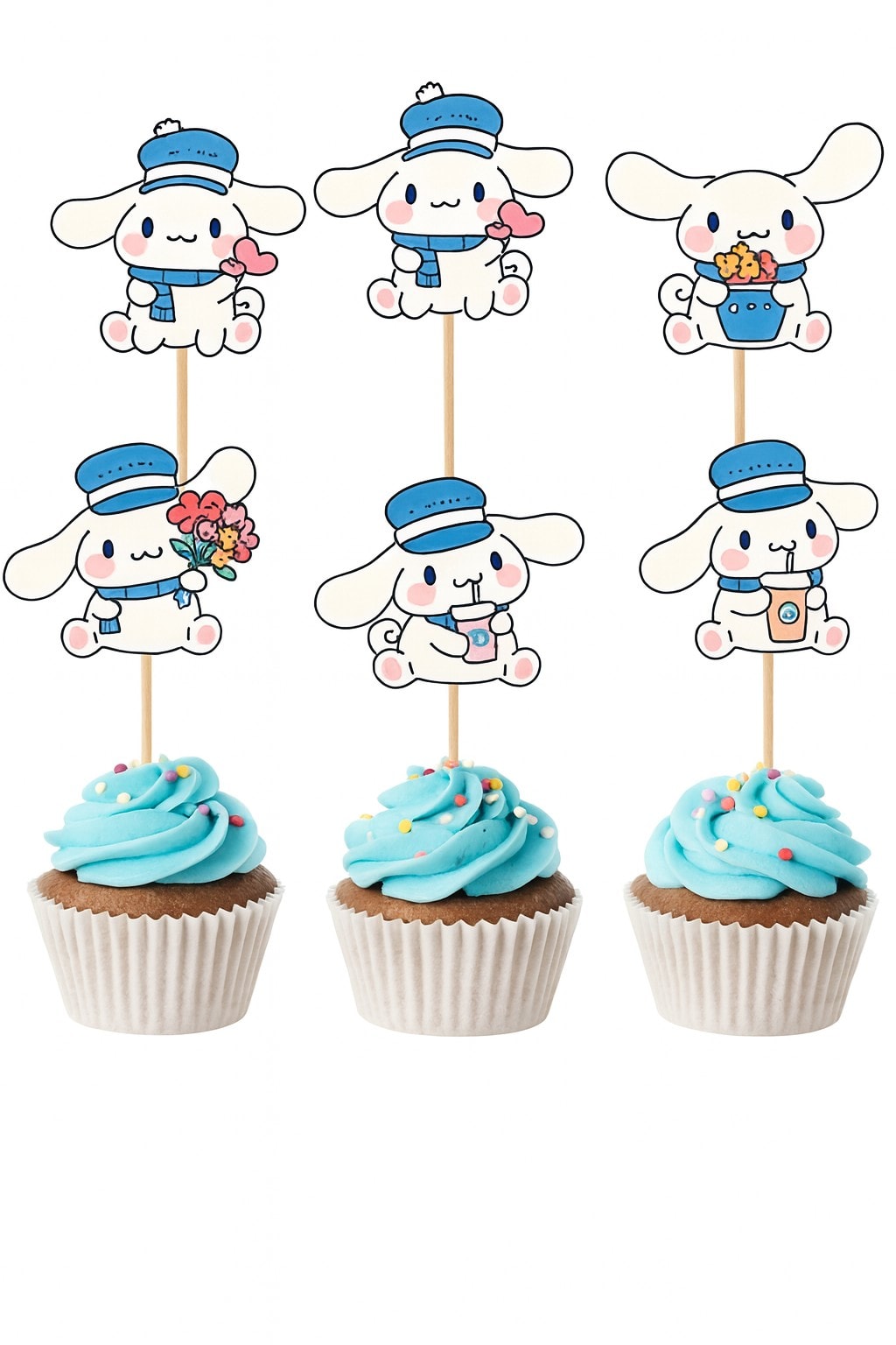 Cinnamoroll 10'lu Şekilli Kürdan