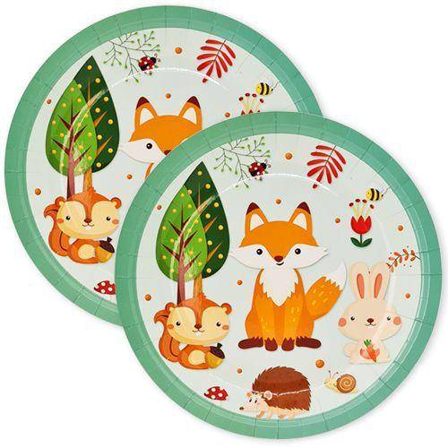 Orman Temalı 8'li Karton Tabak