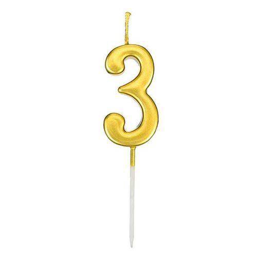 3 Rakam Lüks Gold Mum