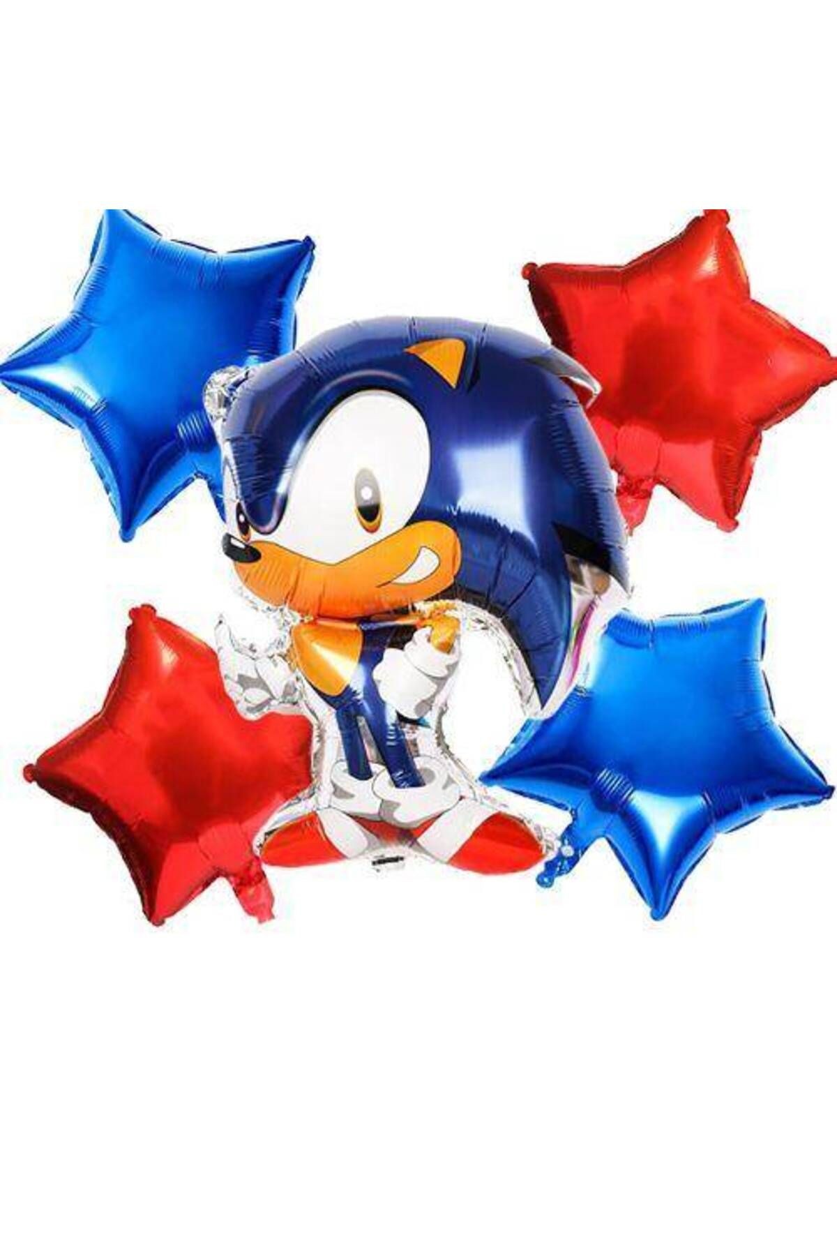 Sonic Kirpi Folyo Balon Seti 5'li