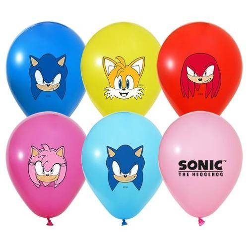 Sonic Boom Baskılı Balon 8 adet