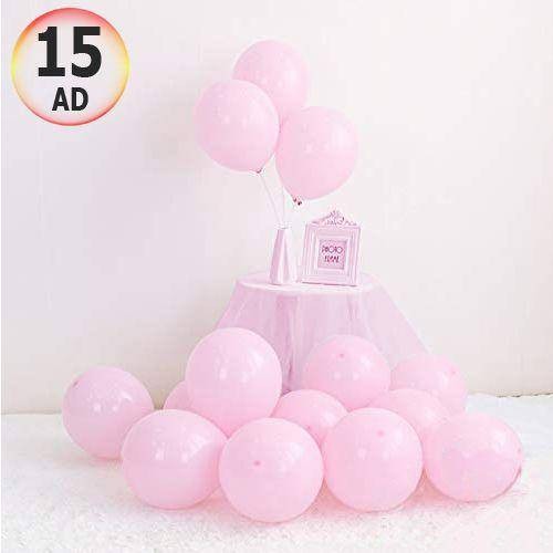 Makaron Balon Pembe 15 Adet