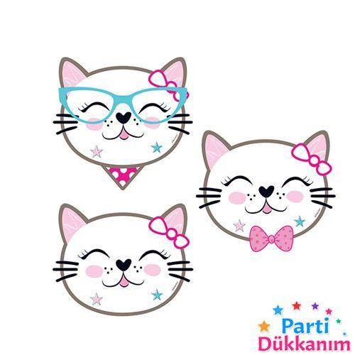 Miss Cat Kedi Tema Aksesuarı 8 Adet