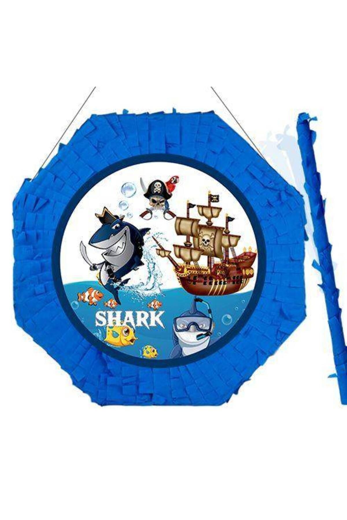 Korsan Köpekbalığı Pinyata 42 cm + Sopası