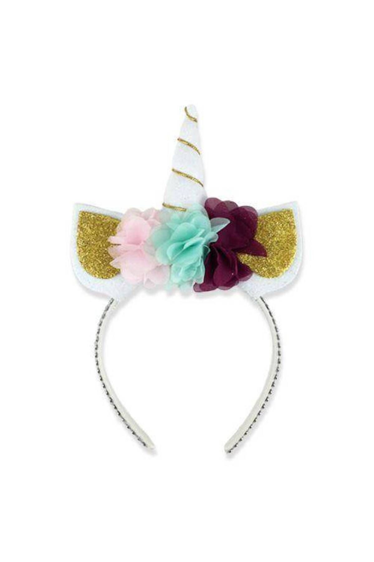 Unicorn Taç Simli Eva Beyaz