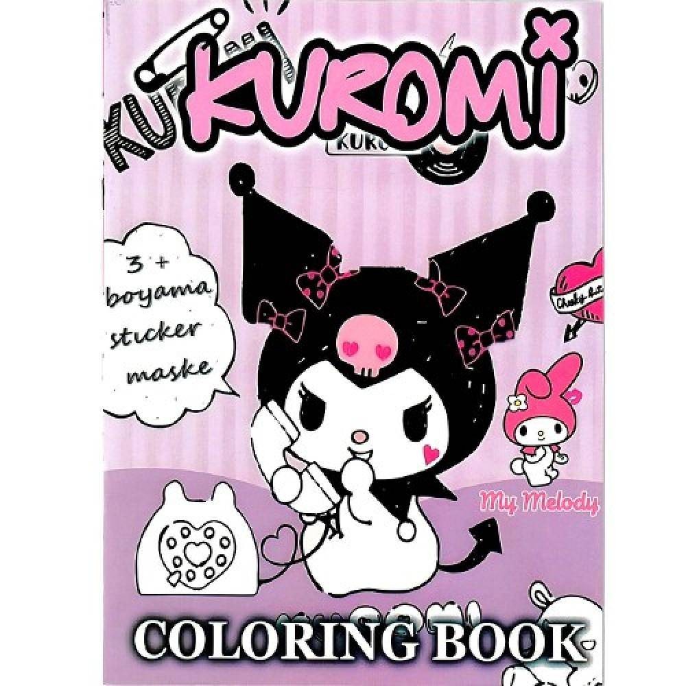Kuromi Boyama Kitabı Stickerlı (16 Sayfa)