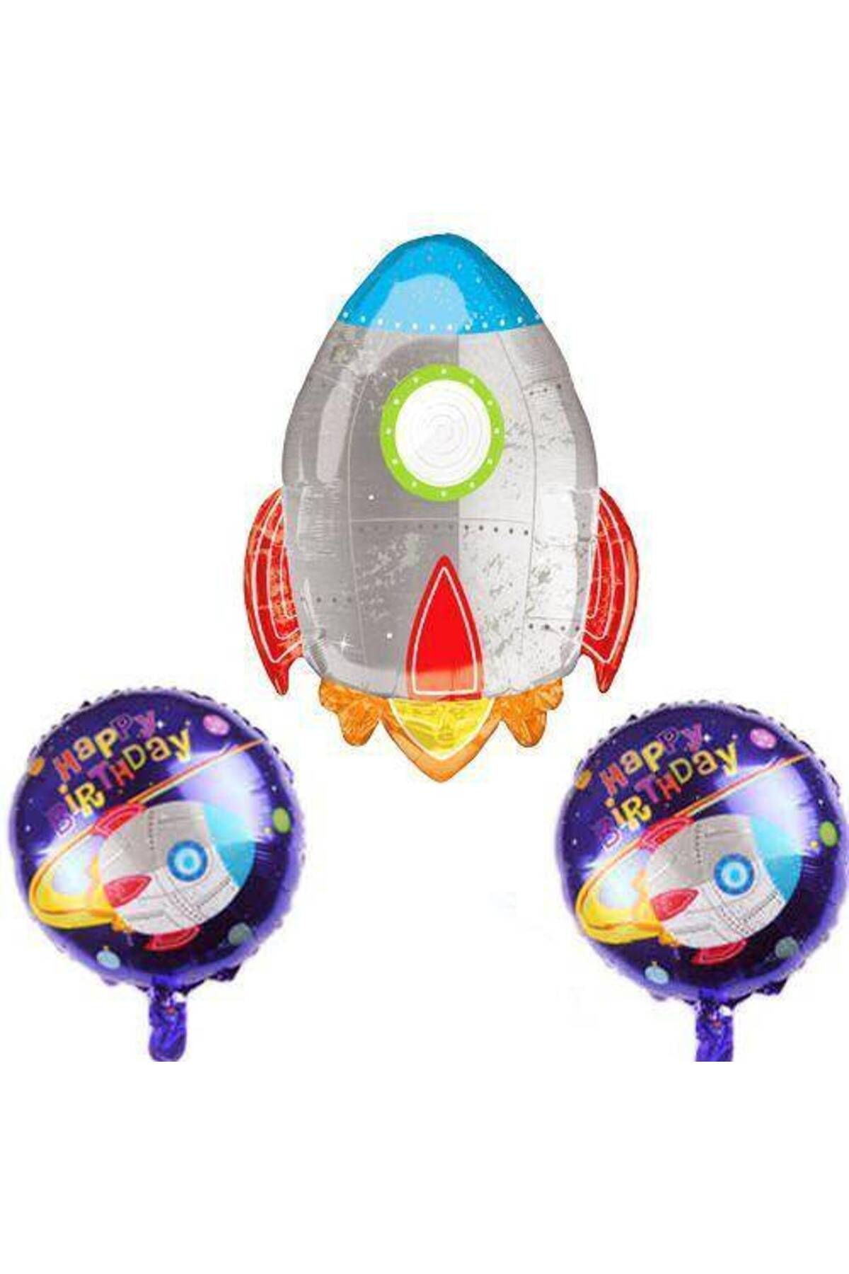 Roket Folyo Balon 3'lü Set