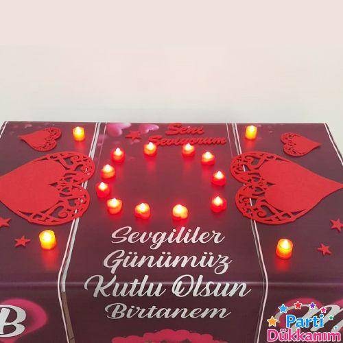 Sevgiliye Özel Masa Üstü Runner 105*165 cm