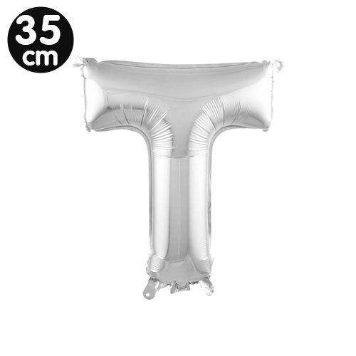 T - Harf Folyo Balon Gümüş (35 cm)