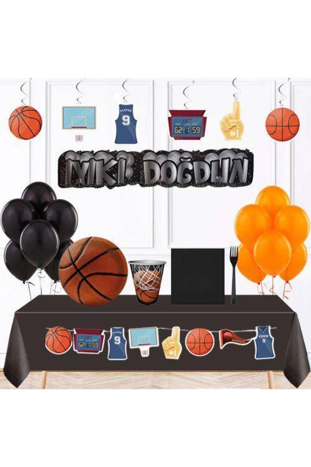 Basketbol Doğum Günü Parti Seti 16 Kişilik