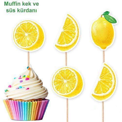 Limon Temalı 10'lu Şekilli Kürdan