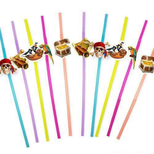 Korsan Temalı 10'lu Artistik Pipet