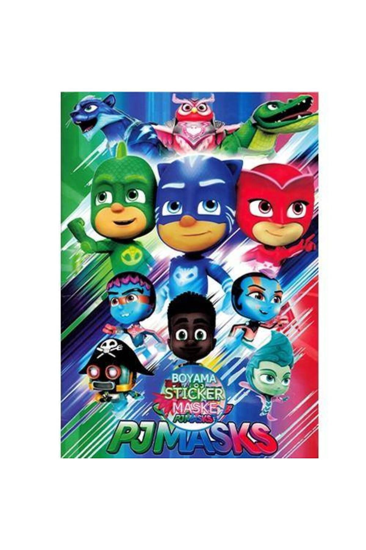 Stickerlı Pijamaskeliler Boyama Kitabı (16 SAYFA)