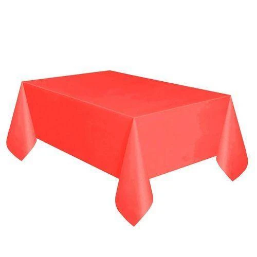 Kırmızı Plastik Masa Örtüsü 137x183 cm