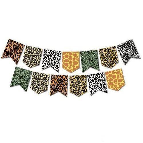 Safari Desenli Zigzag Banner 190 cm