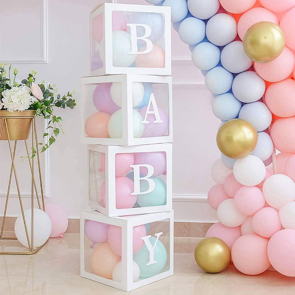 Baby Yazılı Şeffaf Kutu Harf Beyaz 25 cm