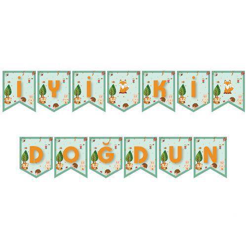 Orman Temalı İyi ki Doğdun Yazısı 190 cm