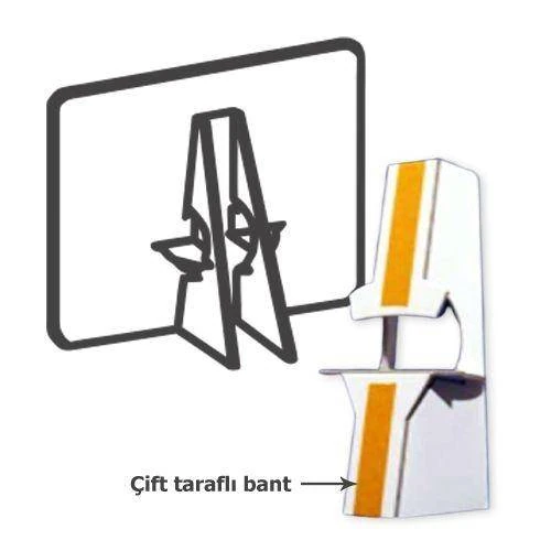 Pijamaskeliler Kertenkele Ayaklı Pano 33x21 cm