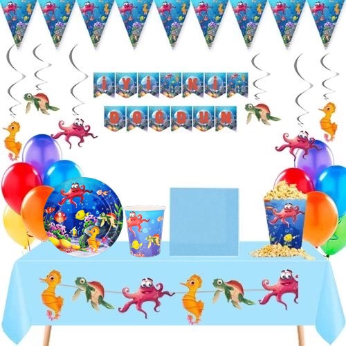 Deniz Canlıları 8 Kişilik Parti Seti